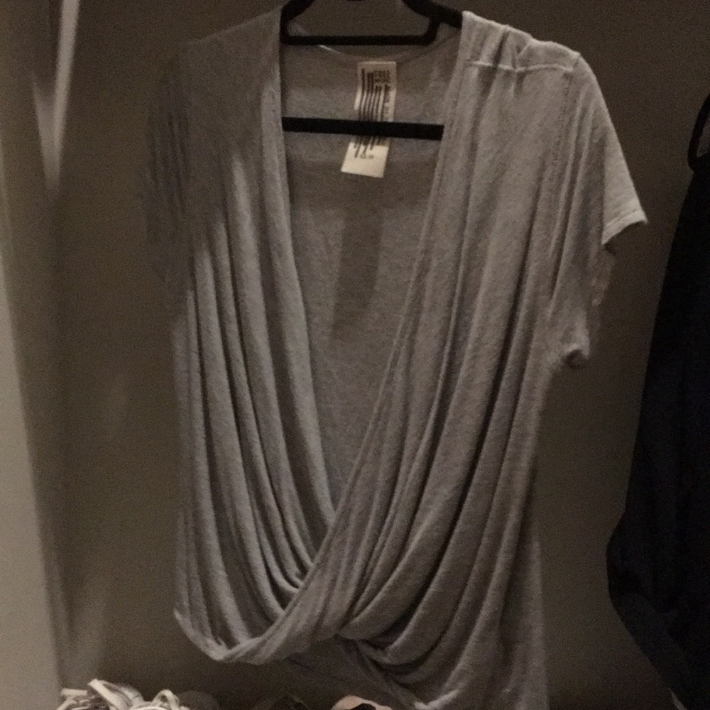 Free People knit drape tee
